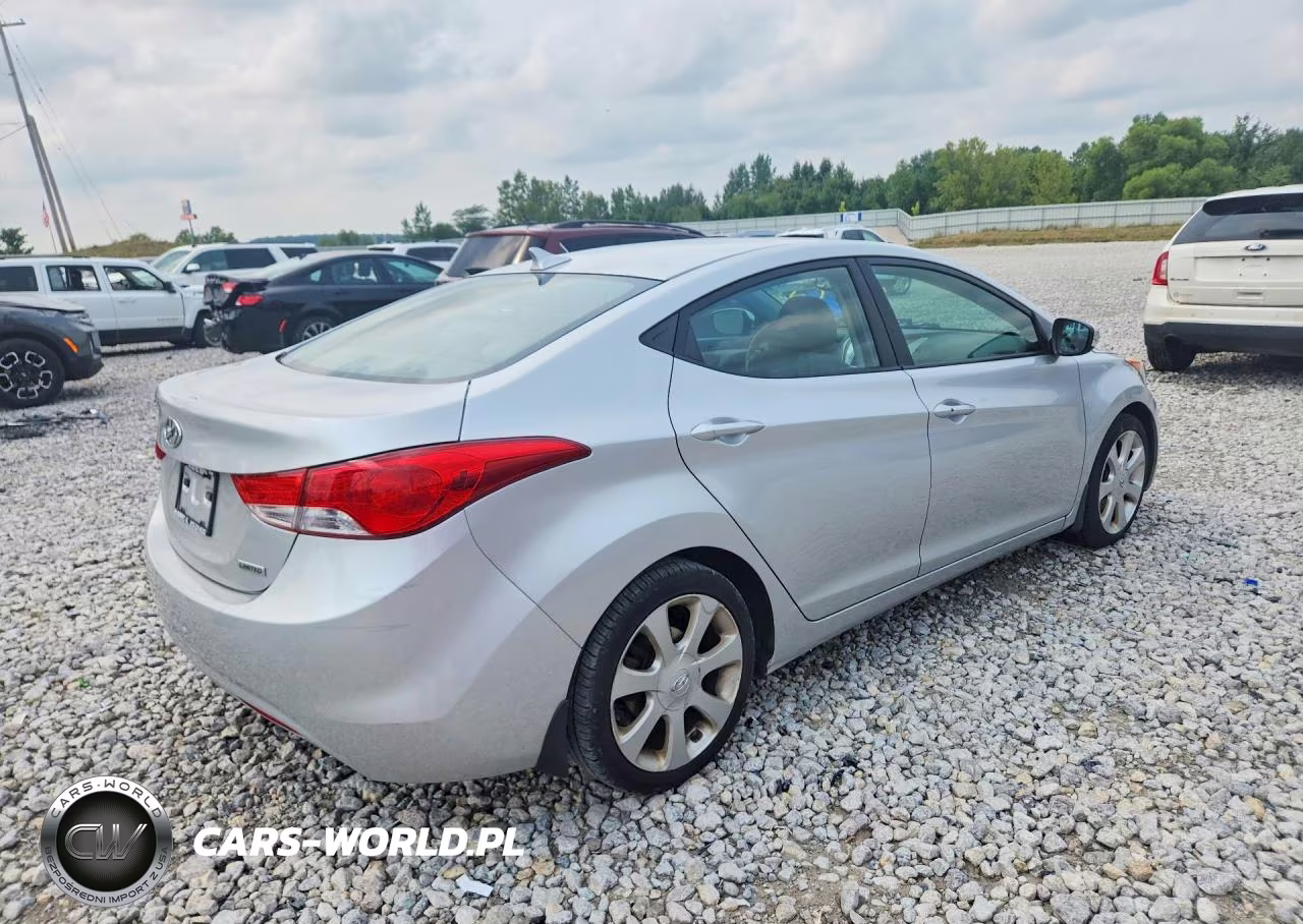 2012 Hyundai Elantra Limited VIN:KMHDH4AE7CU316595 - 3