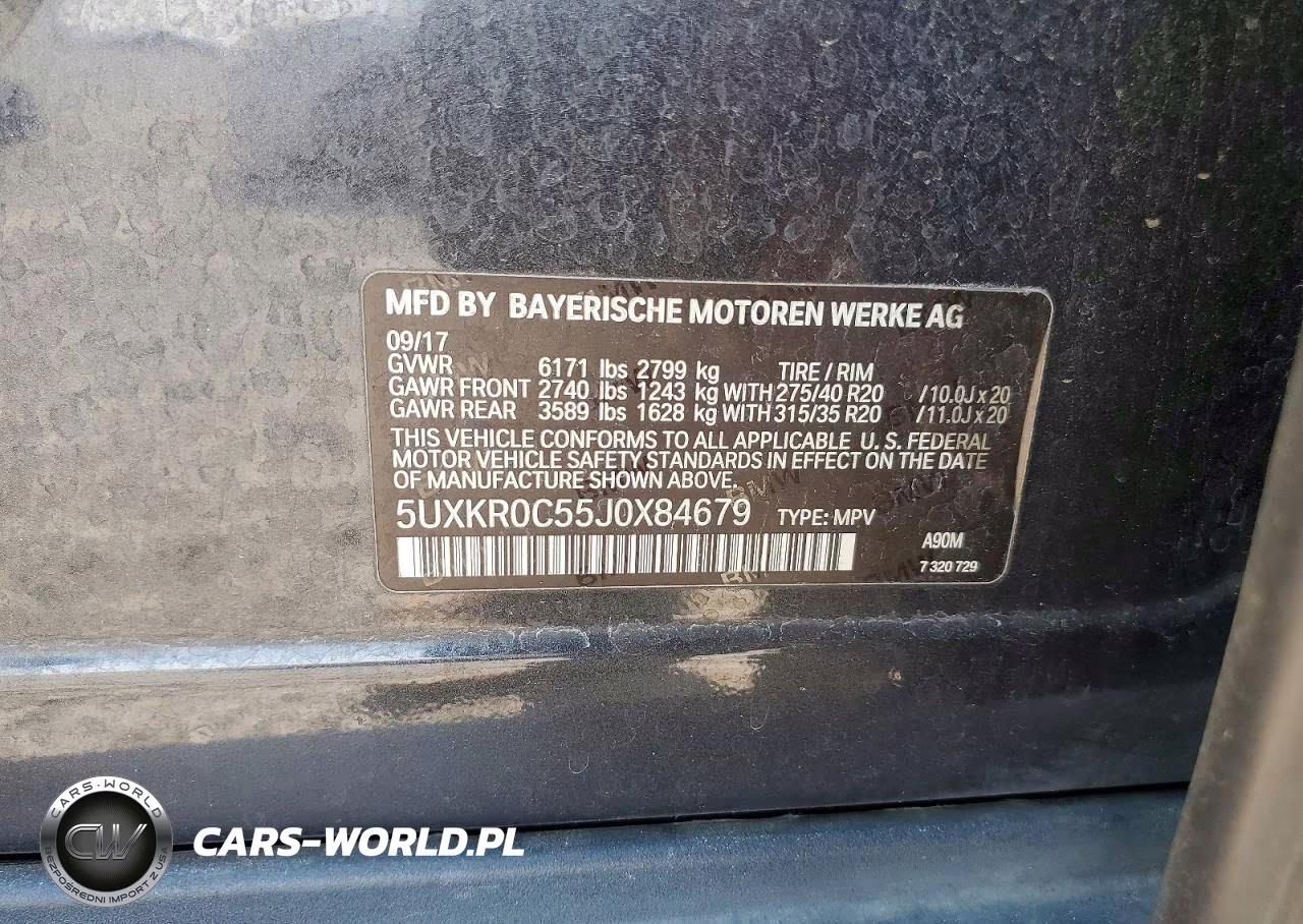 2018 BMW X5 xDrive35I VIN:5UXKR0C55J0X84679 - 12