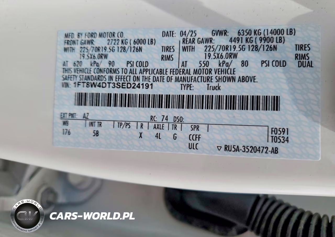 2025 Ford F450 Super Duty VIN:1FT8W4DT3SED24191 - 13