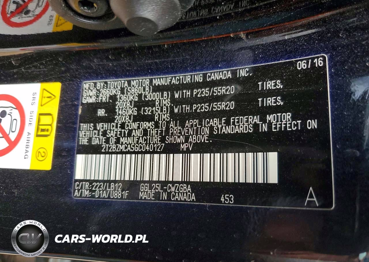 2016 Lexus Rx 350 Base VIN:2T2BZMCA5GC040127 - 13