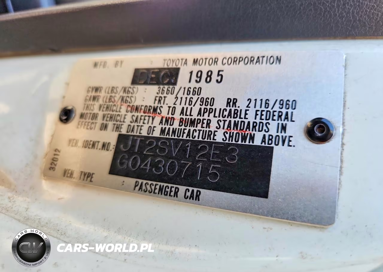 1986 Toyota Camry Deluxe VIN:JT2SV12E3G0430715 - 12