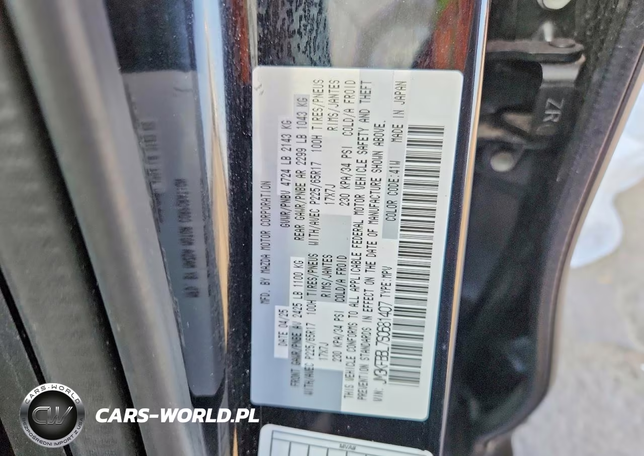 2025 Mazda Cx-5 Select VIN:JM3KFBBL7S0681407 - 14