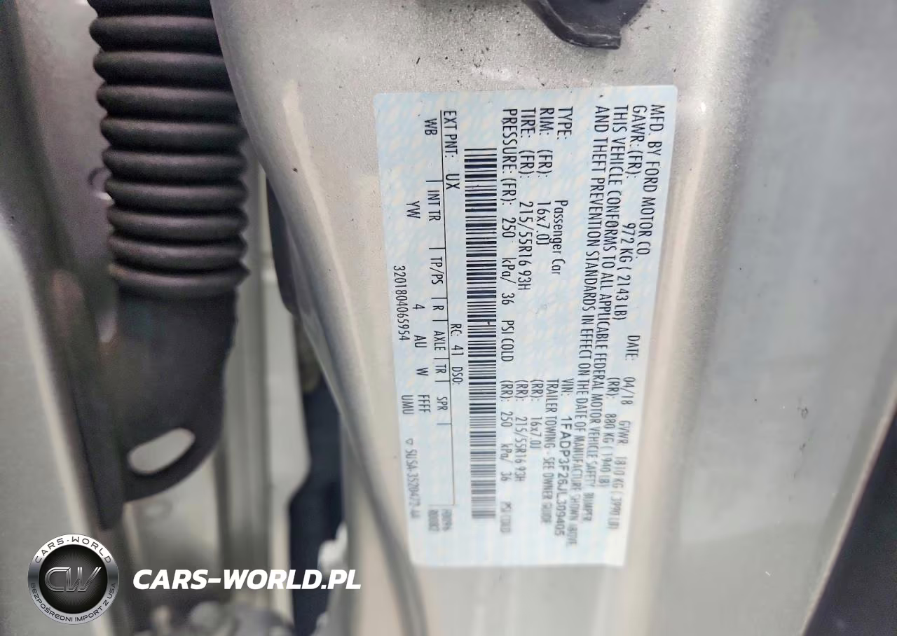 2018 Ford Focus Se VIN:1FADP3F26JL309405 - 13