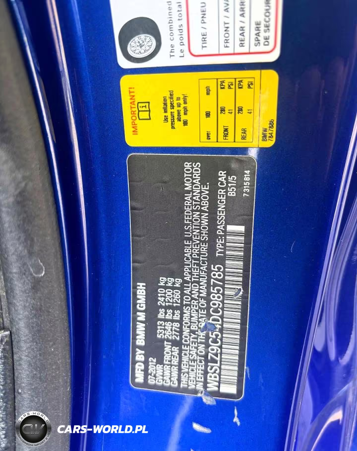 2013 BMW M6 VIN:WBSLZ9C54DC985785 - 10