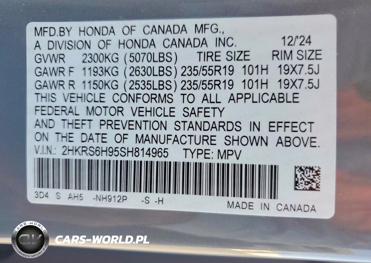 2025 Honda Cr-V Sport Touring VIN:2HKRS6H95SH814965 - 13