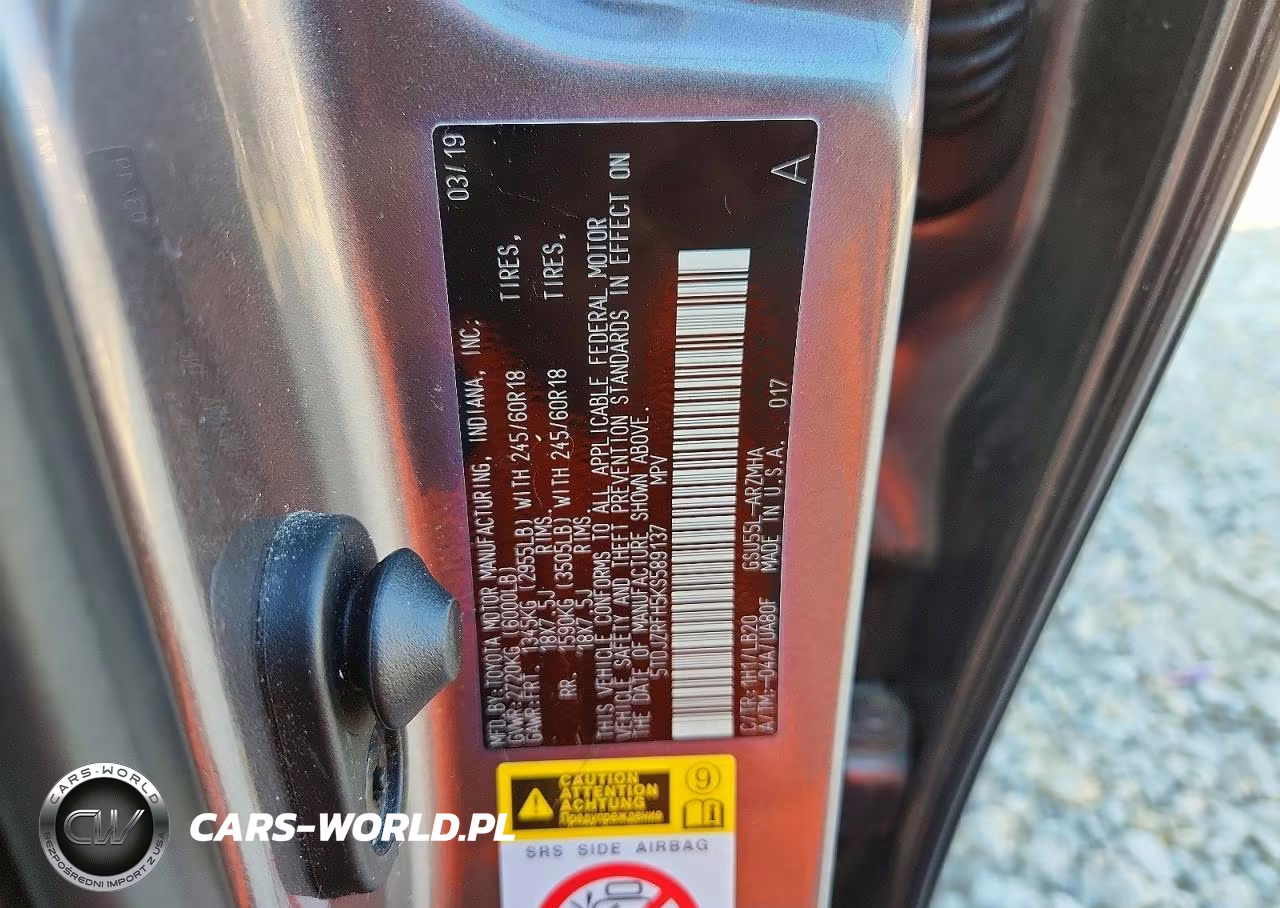 2019 Toyota Highlander Xle VIN:5TDJZRFH5KS589137 - 13