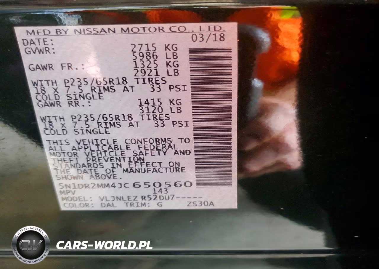 2018 Nissan Pathfinder Sv VIN:5N1DR2MM4JC650560 - 13