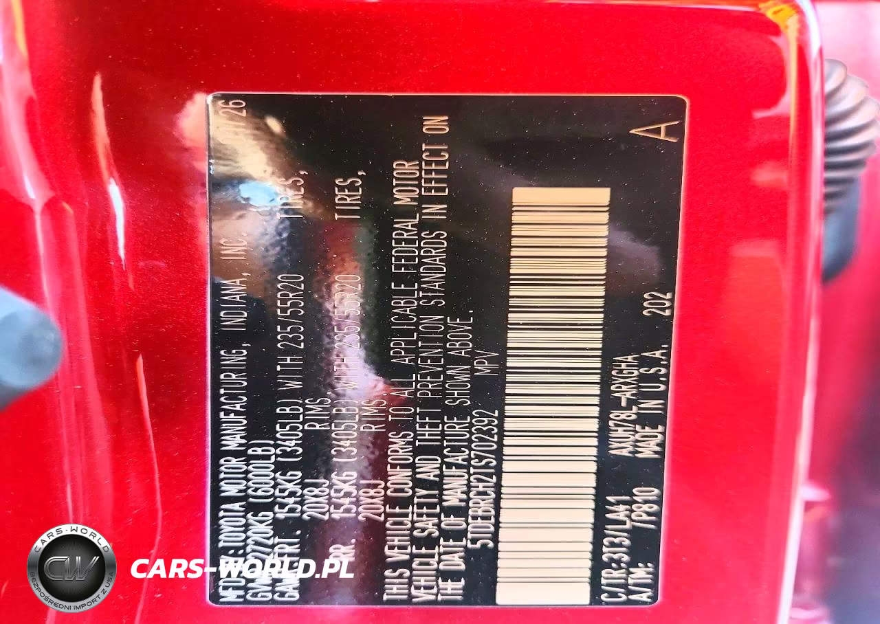 2026 Toyota Highlander Hybrid Platinum VIN:5TDEBRCH2TS702392 - 13