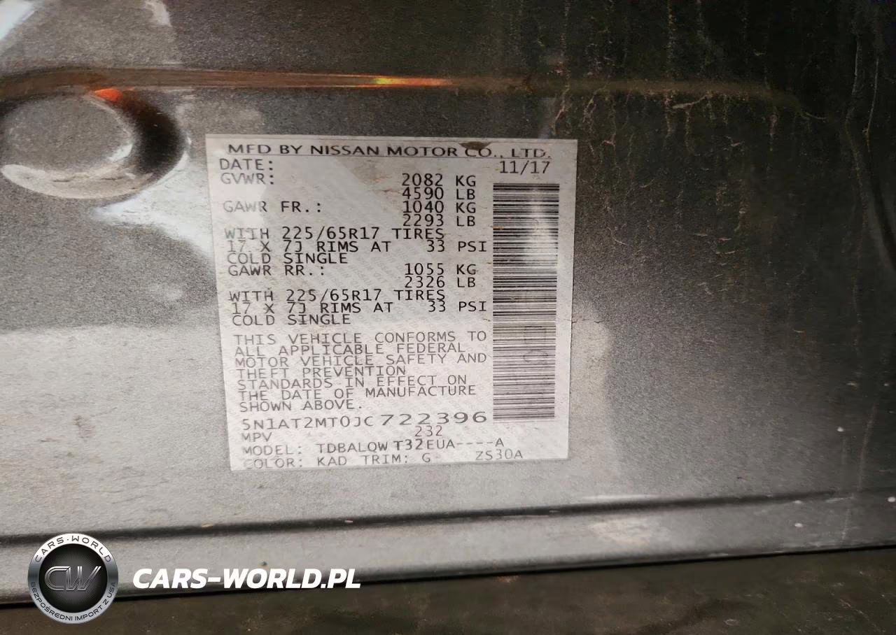 2018 Nissan Rogue Sv VIN:5N1AT2MT0JC722396 - 13