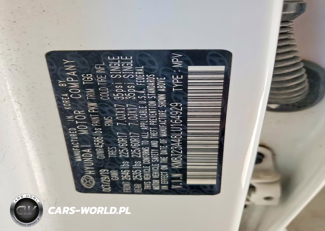 2020 Hyundai Tucson Se VIN:KM8J23A48LU164929 - 13