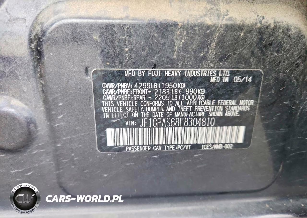 2014 Subaru Impreza Sport Limited VIN:JF1GPAS68E8304810 - 13