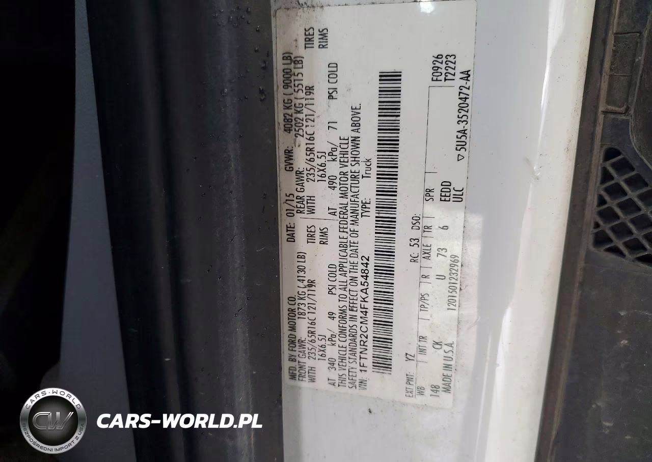 2015 Ford Transit T-250 VIN:1FTNR2CM4FKA54842 - 13