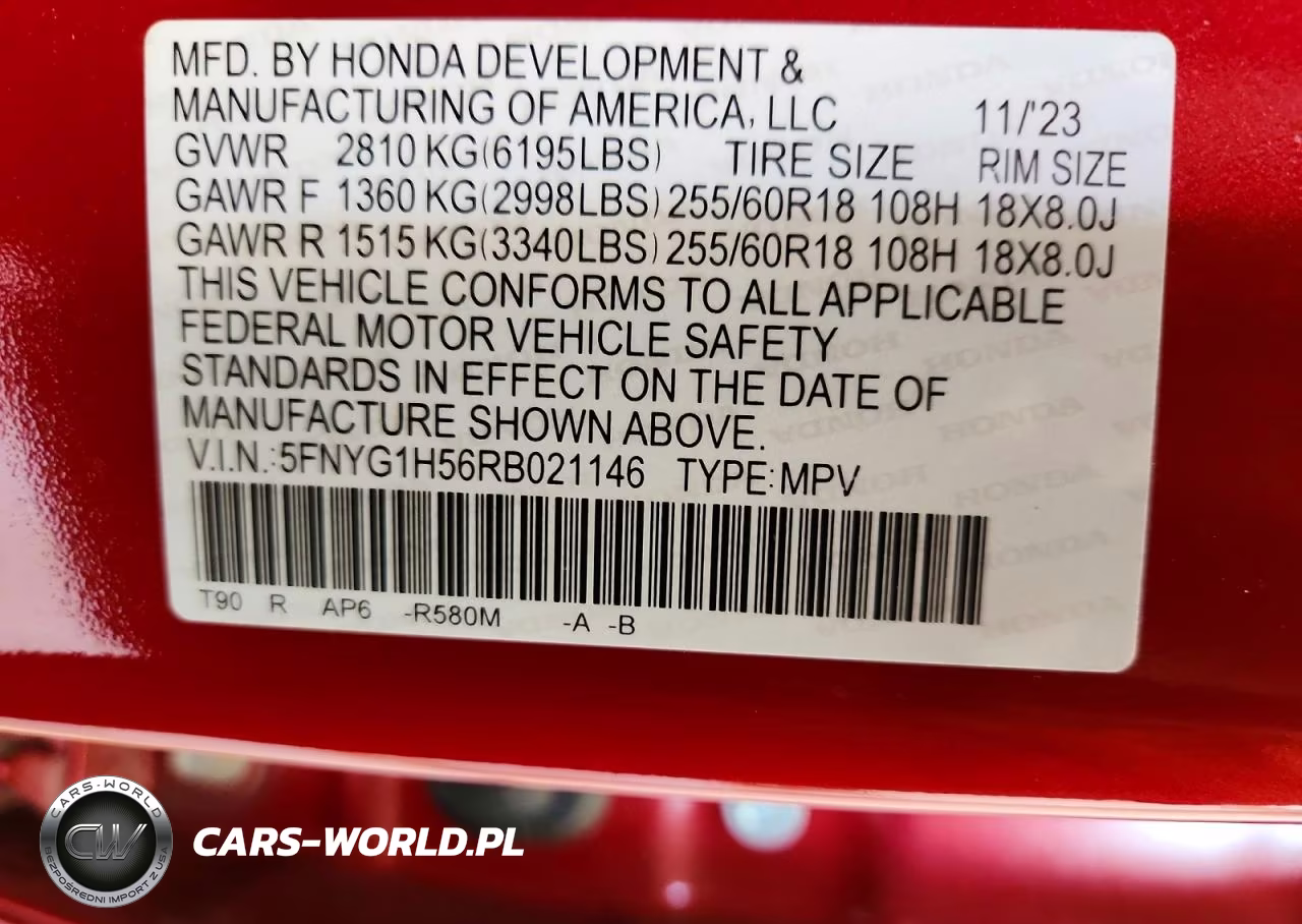 2024 Honda Pilot Exl VIN:5FNYG1H56RB021146 - 12