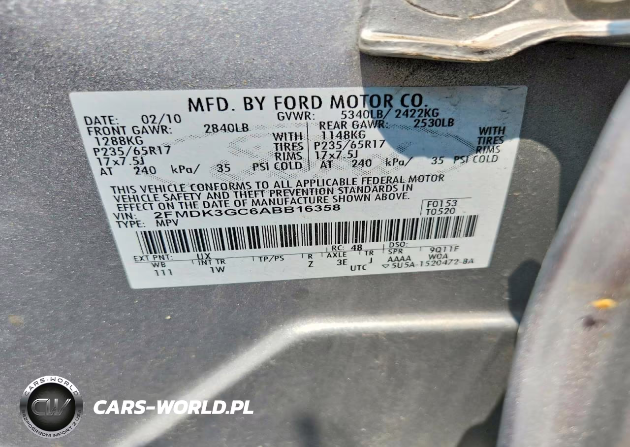 2010 Ford Edge Se VIN:2FMDK3GC6ABB16358 - 13