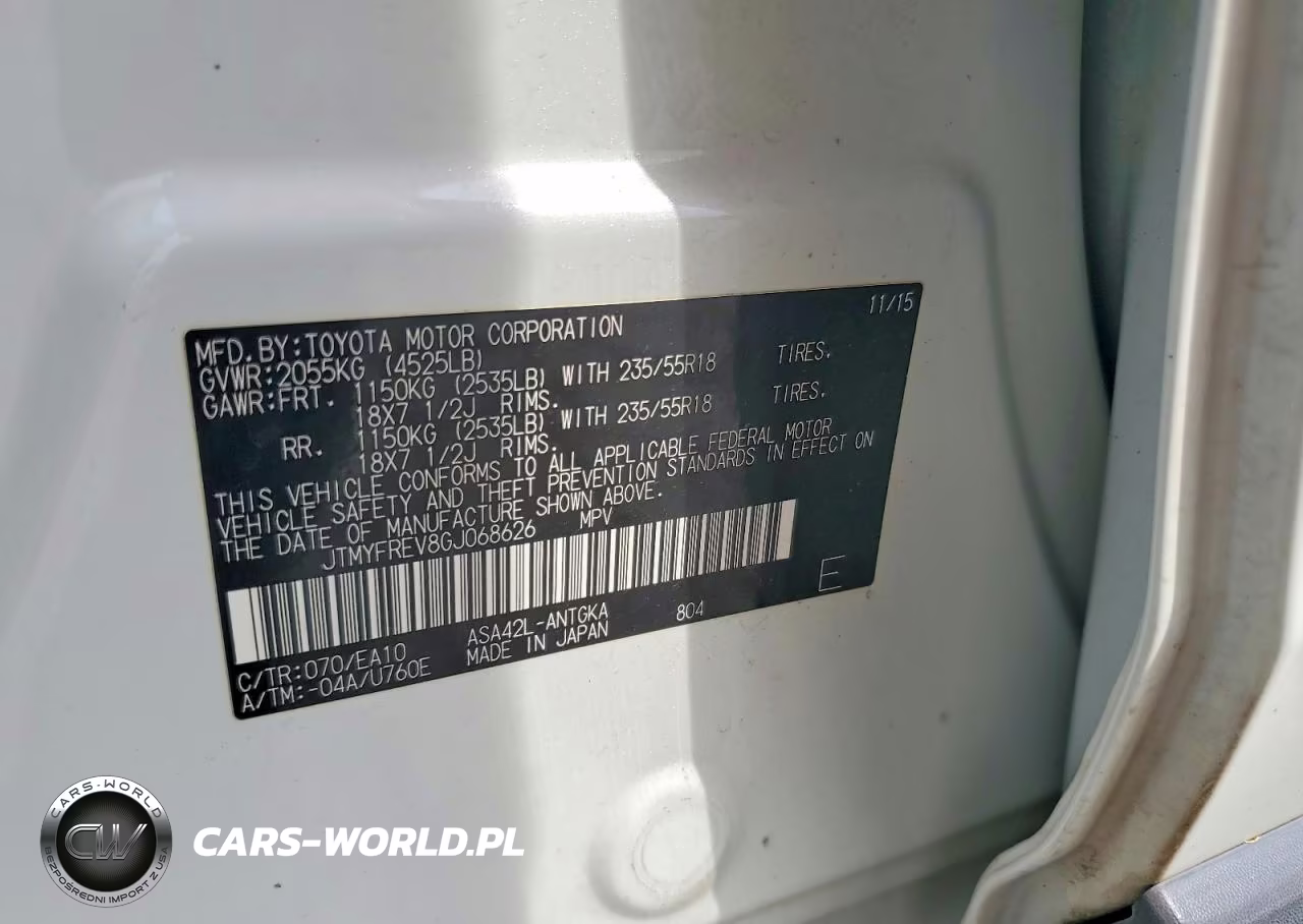 2016 Toyota Rav4 Limited VIN:JTMYFREV8GJ068626 - 14