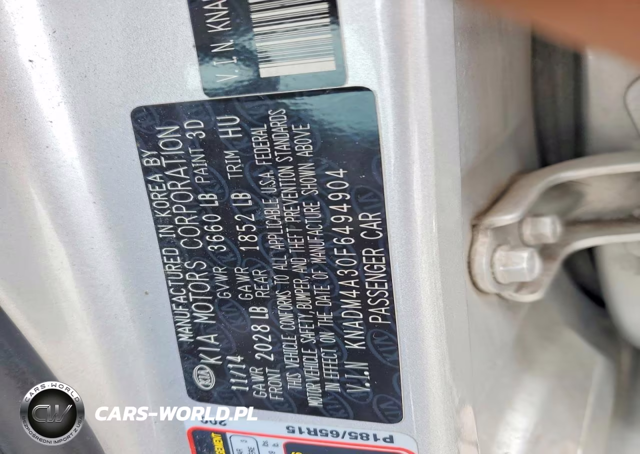 2015 Kia Rio Lx VIN:KNADM4A30F6494904 - 12