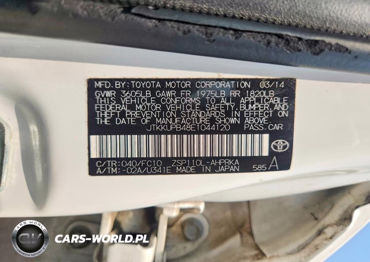 2014 Scion Xd Base VIN:JTKKUPB48E1044120 - 12