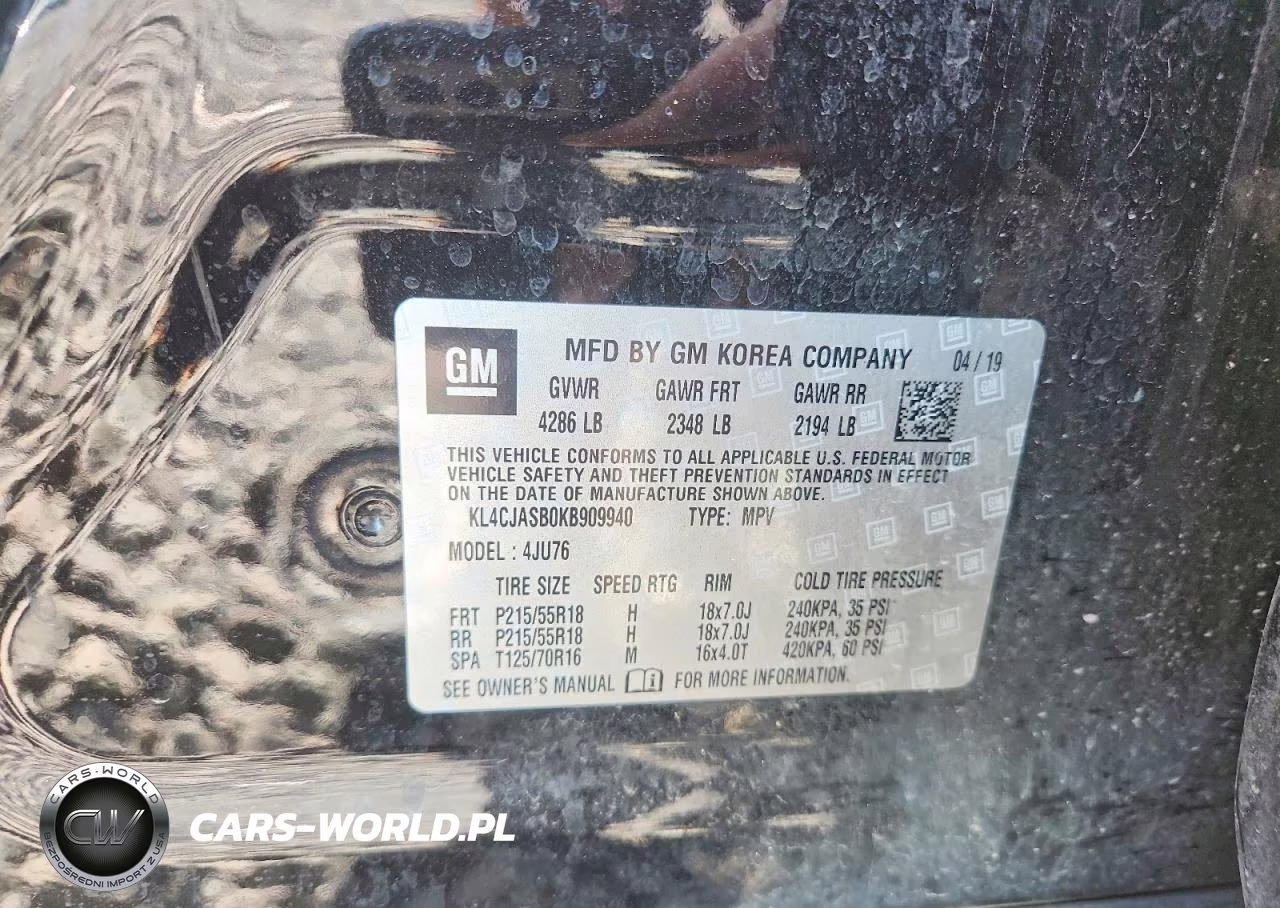2019 Buick Encore Preferred VIN:KL4CJASB0KB909940 - 13