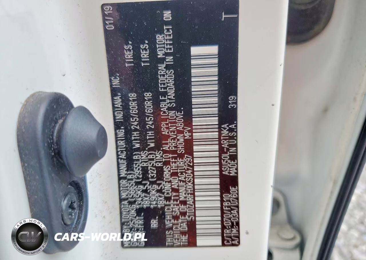 2019 Toyota Highlander Le VIN:5TDZARFHXKS047297 - 13