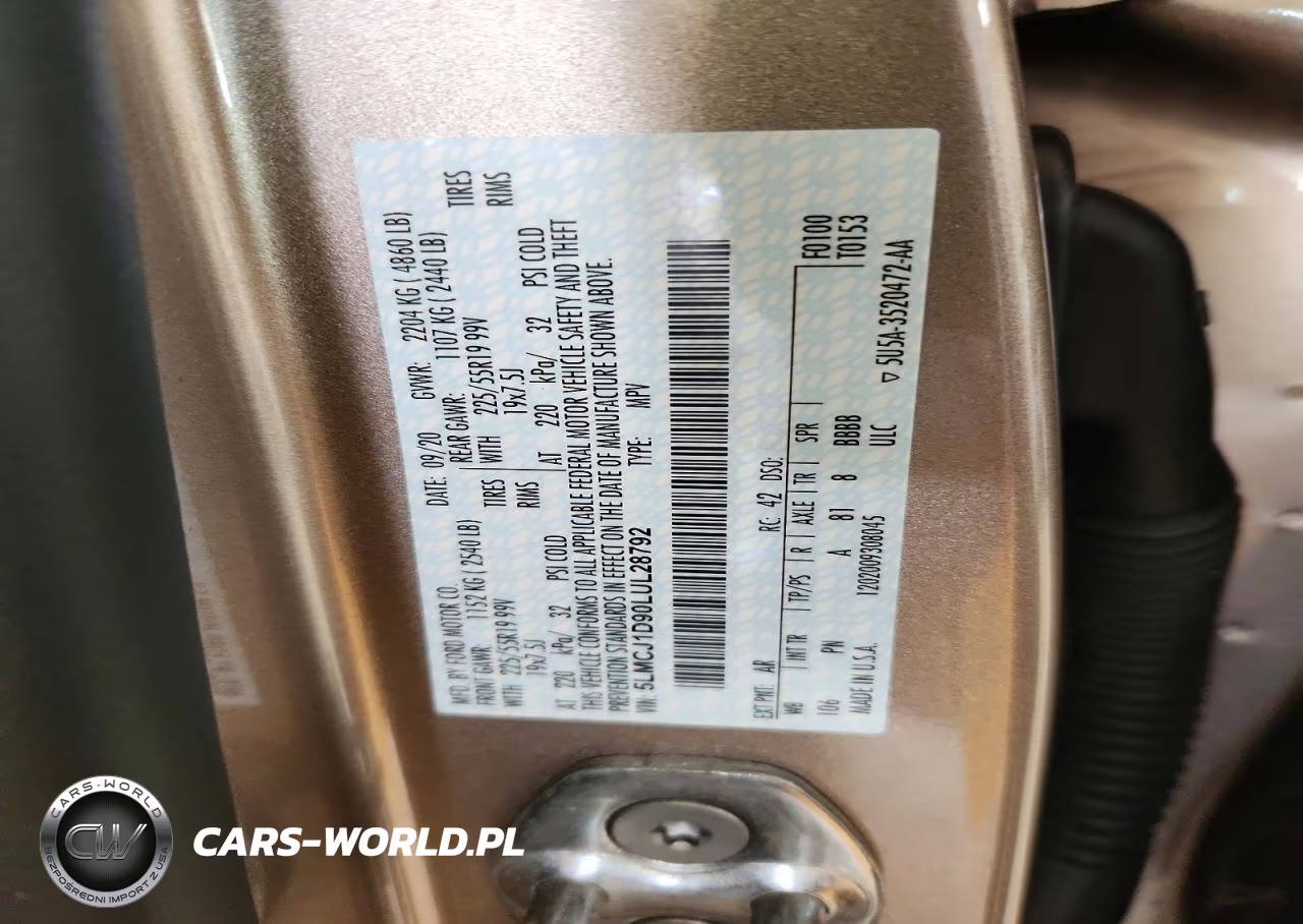 2020 Lincoln Corsair VIN:5LMCJ1D90LUL28792 - 12