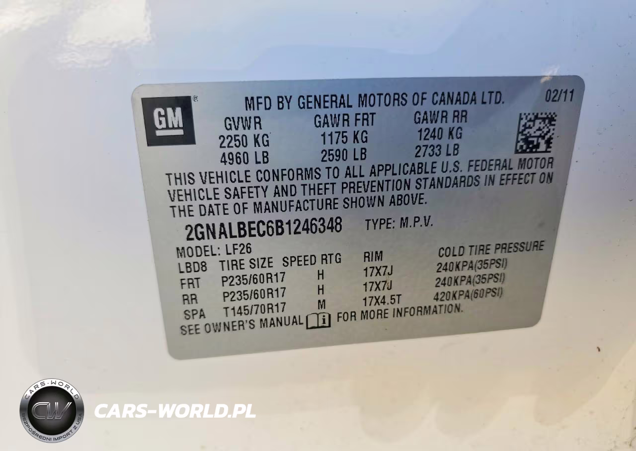 2011 Chevrolet Equinox Ls VIN:2GNALBEC6B1246348 - 13