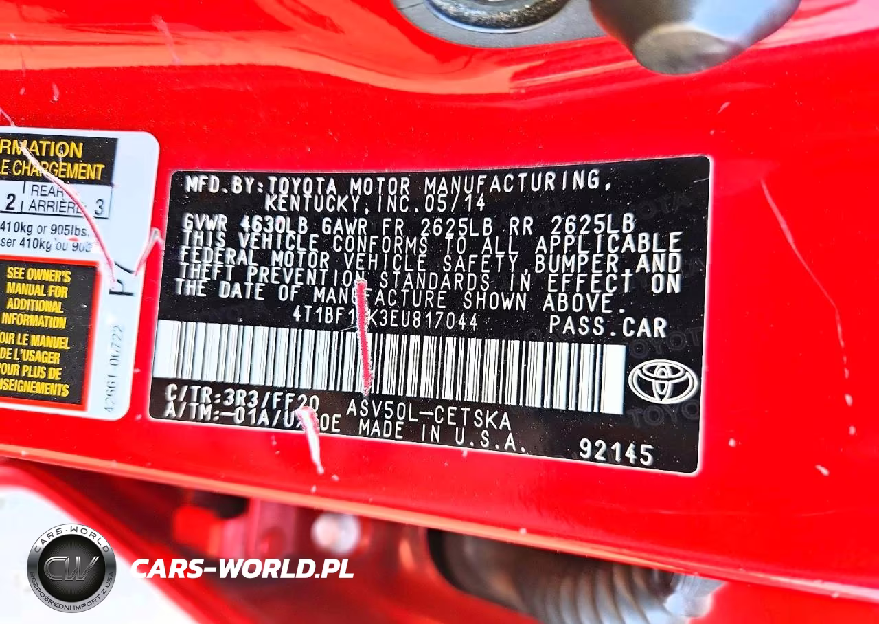 2014 Toyota Camry Se VIN:4T1BF1FK3EU817044 - 12