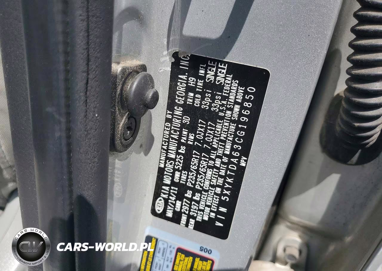 2012 Kia Sorento Lx VIN:5XYKTDA63CG196850 - 13