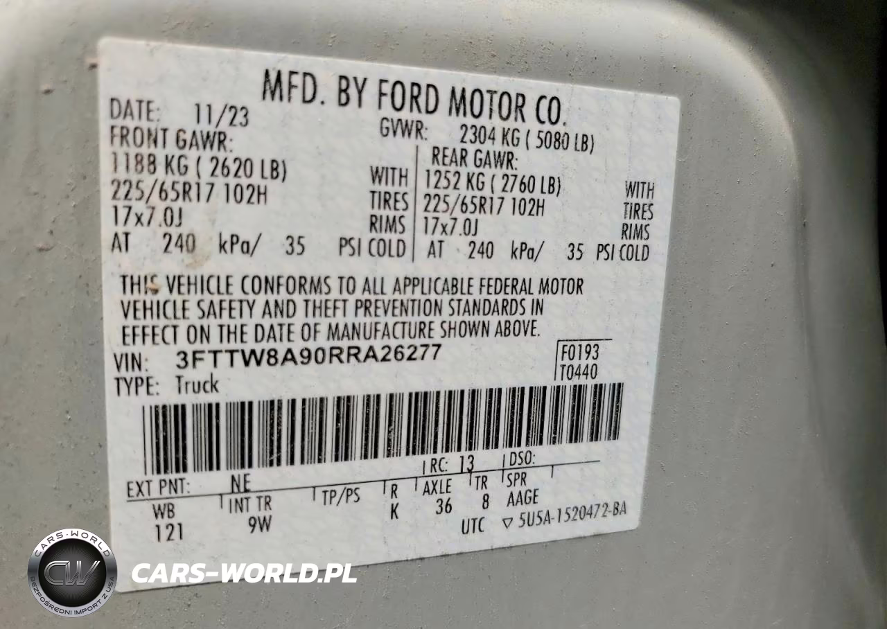 2024 Ford Maverick Xl VIN:3FTTW8A90RRA26277 - 13