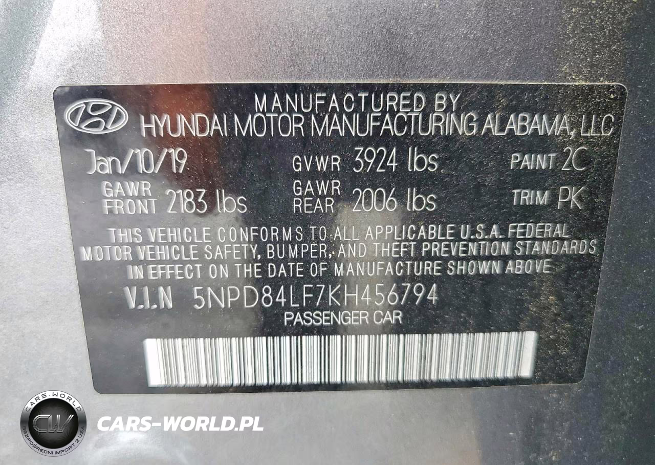2019 Hyundai Elantra Value Edition VIN:5NPD84LF7KH456794 - 12
