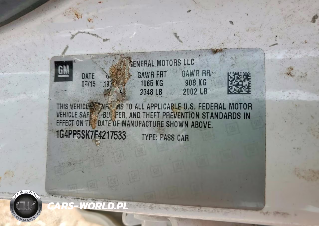 2015 Buick Verano VIN:1G4PP5SK7F4217533 - 12