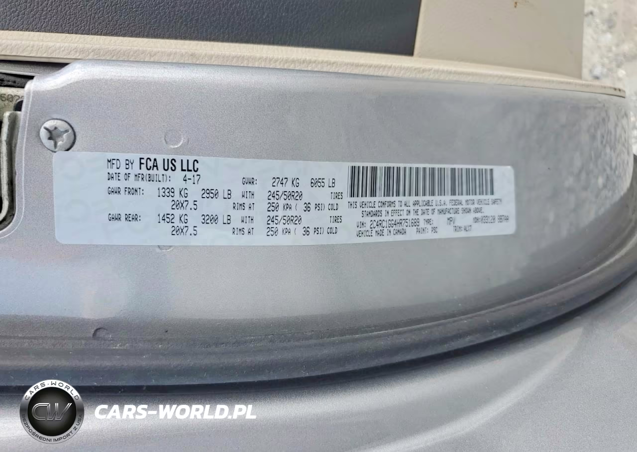 2017 Chrysler Pacifica Limited VIN:2C4RC1GG4HR751689 - 13