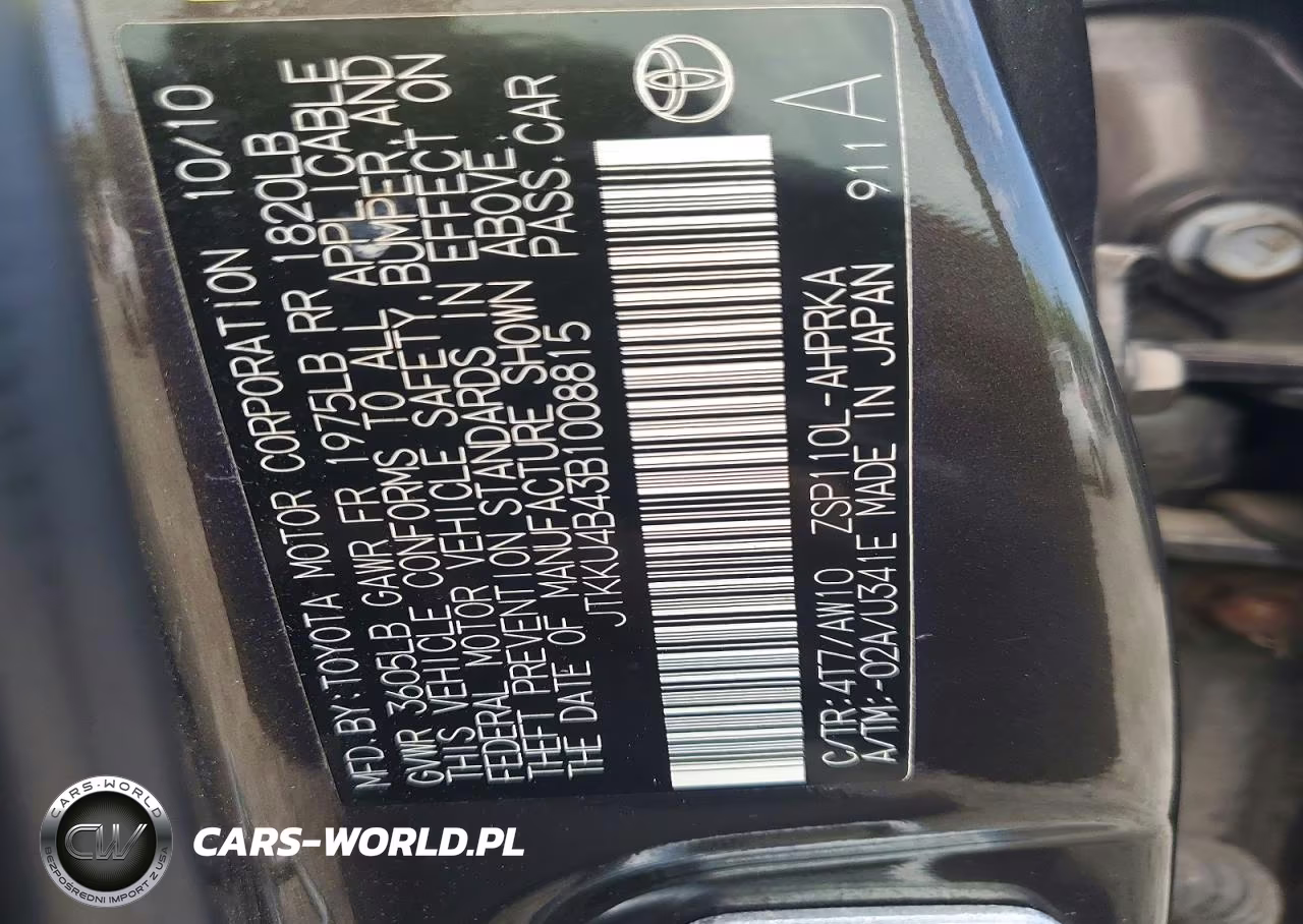 2011 Scion Xd Release Series 3.0 VIN:JTKKU4B43B1008815 - 12