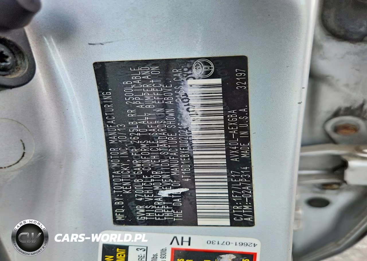 2014 Toyota Avalon Hybrid Xle Touring VIN:4T1BD1EBXEU020216 - 12