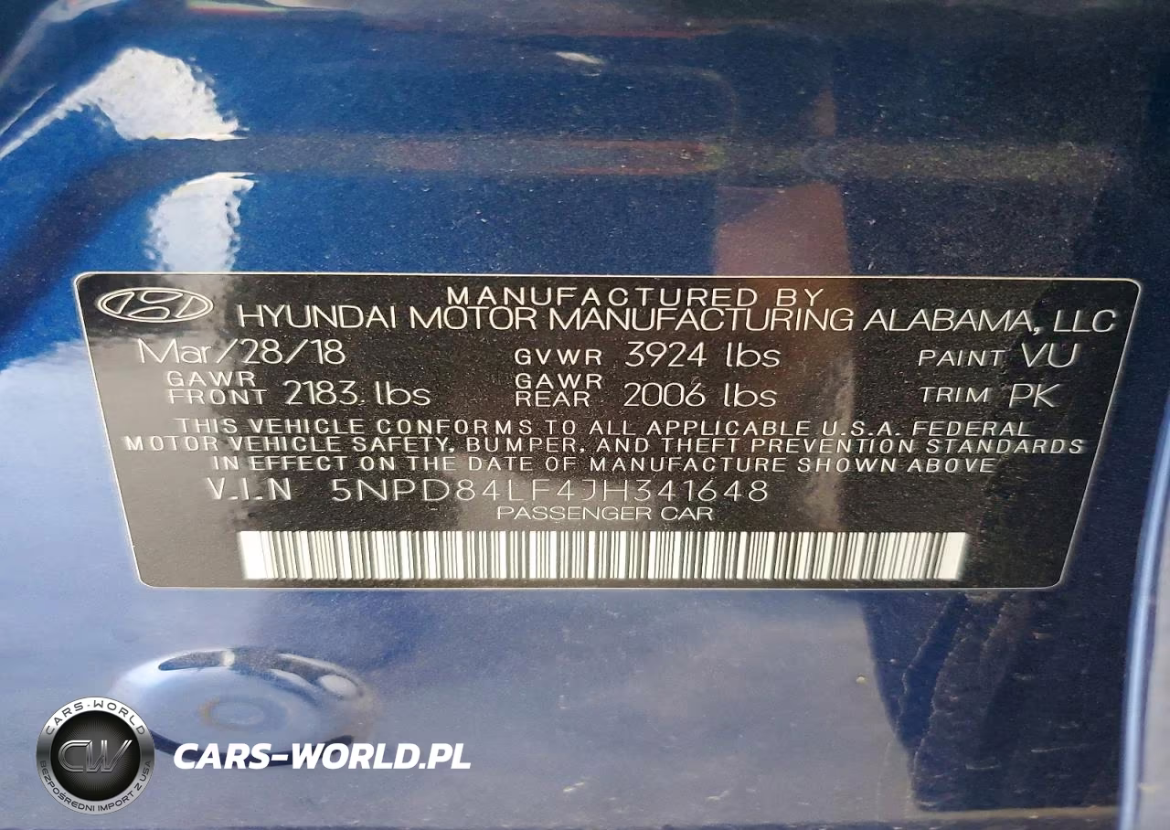 2018 Hyundai Elantra Sel VIN:5NPD84LF4JH341648 - 12