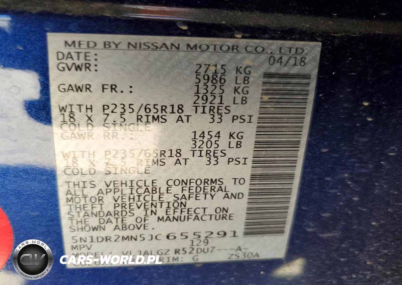 2018 Nissan Pathfinder Sl VIN:5N1DR2MN5JC655291 - 13