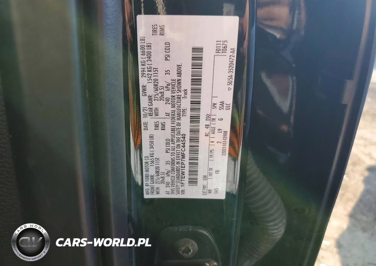 2021 Ford F150 Supercrew VIN:1FTEW1EP7MFC44540 - 12