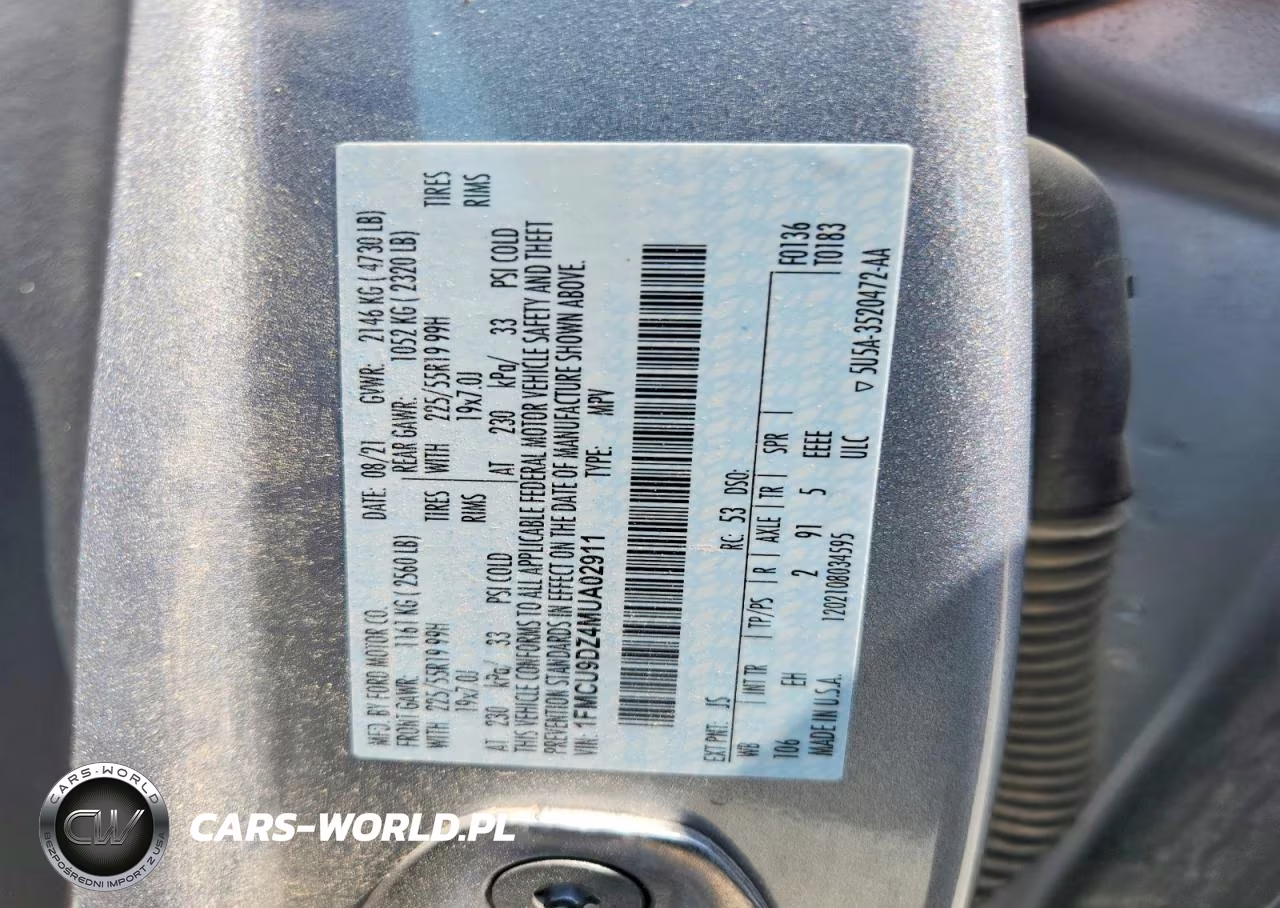 2021 Ford Escape Titanium VIN:1FMCU9DZ4MUA02911 - 13