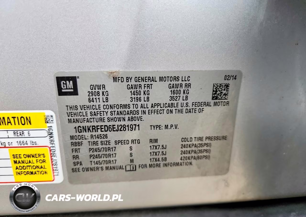 2014 Chevrolet Traverse Ls VIN:1GNKRFED6EJ281971 - 13