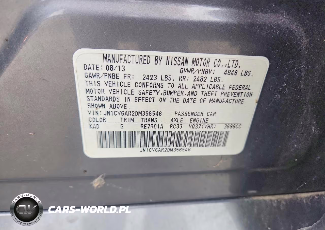 2013 Infiniti G37 Sedan X VIN:JN1CV6AR2DM356546 - 12