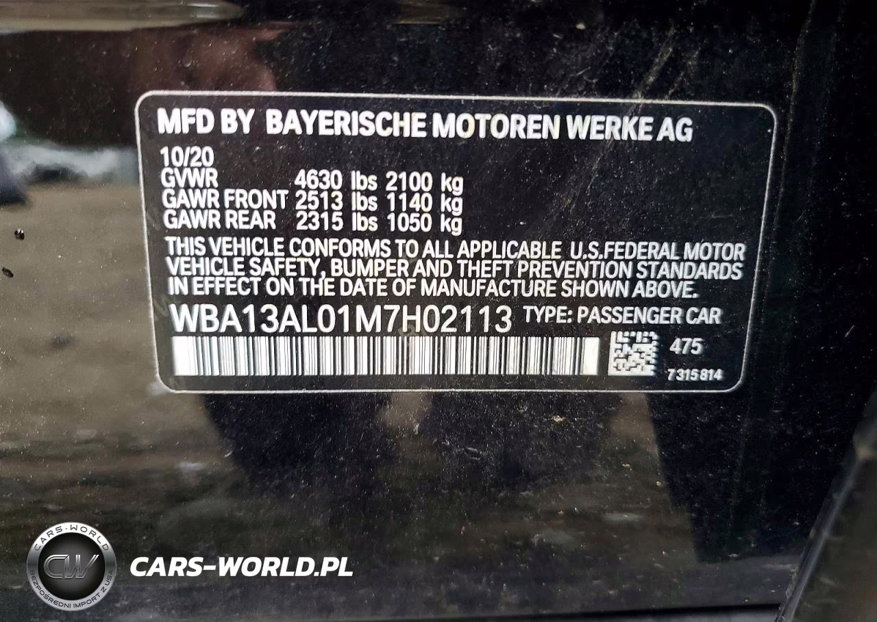 2021 BMW M235Xi VIN:WBA13AL01M7H02113 - 12