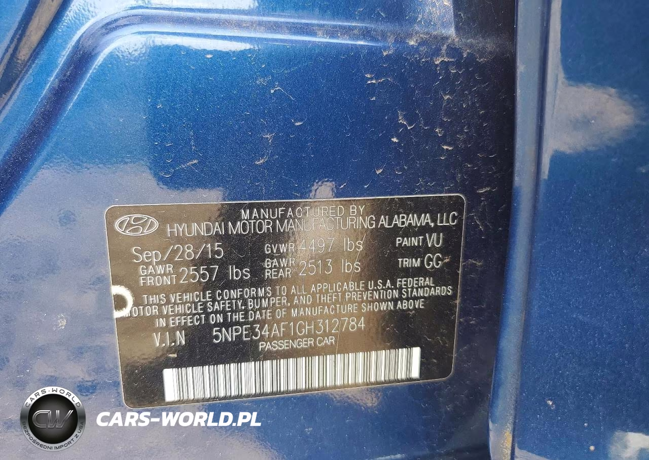 2016 Hyundai Sonata Limited VIN:5NPE34AF1GH312784 - 12