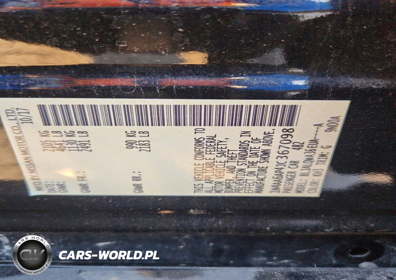 2018 Nissan Maxima 3.5 S VIN:1N4AA6AP4JC367098 - 13