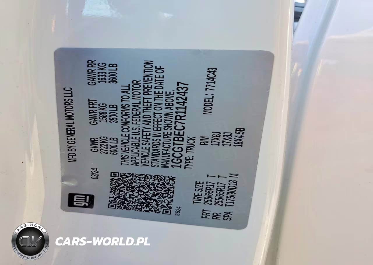 2024 Chevrolet Colorado VIN:1GCGTBEC7R1142437 - 12