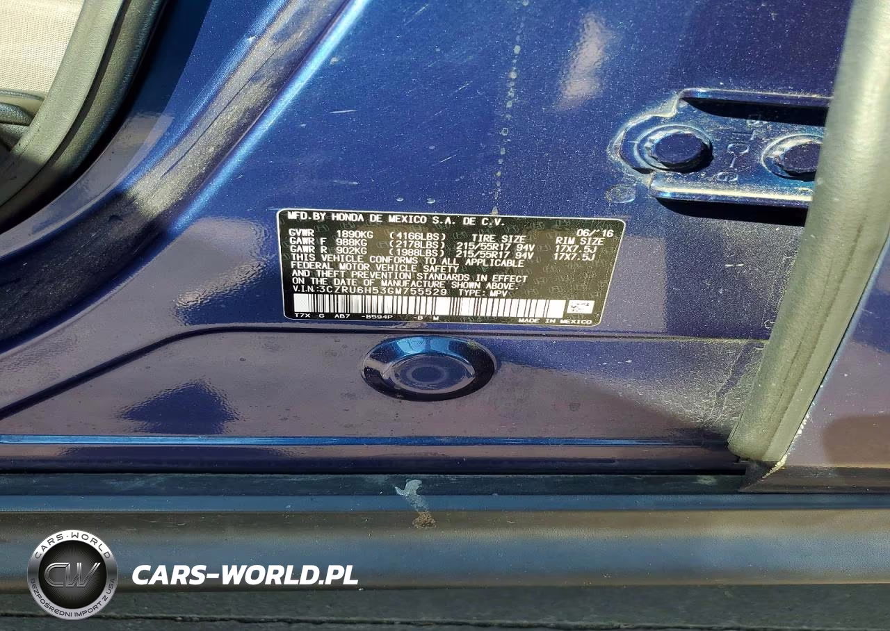 2016 Honda Hr-V Ex VIN:3CZRU6H53GM755529 - 14