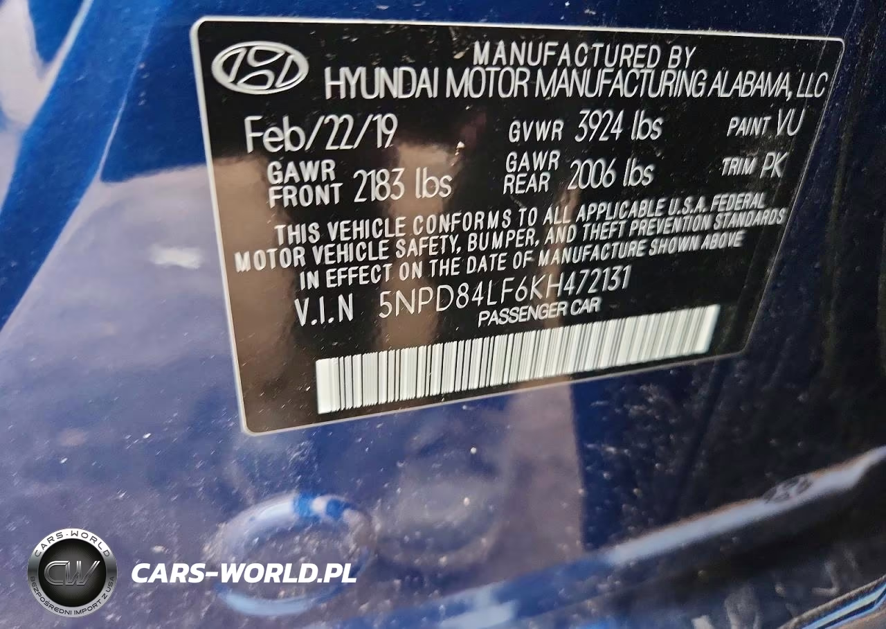 2019 Hyundai Elantra Value Edition VIN:5NPD84LF6KH472131 - 13