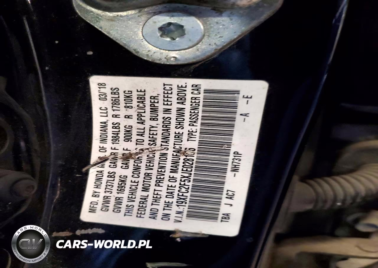 2018 Honda Civic Lx VIN:19XFC2F5XJE028106 - 12