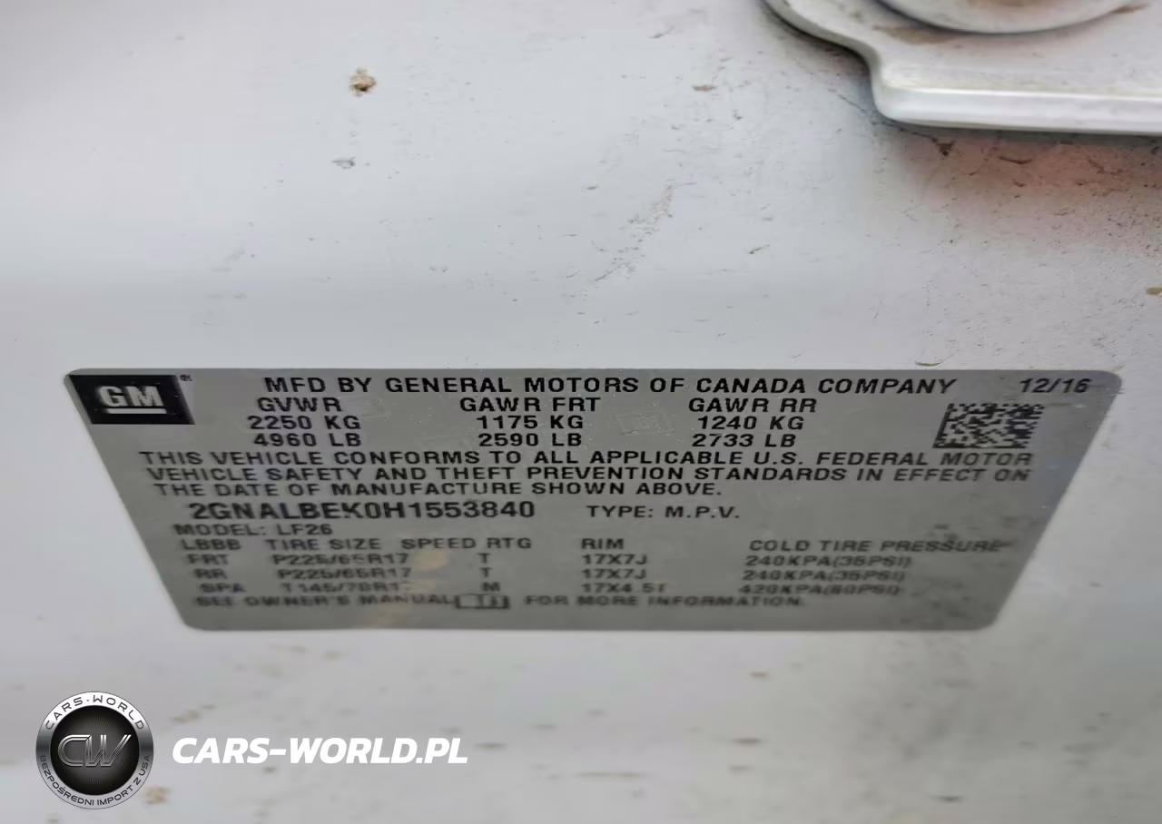 2017 Chevrolet Equinox Ls VIN:2GNALBEK0H1553840 - 13