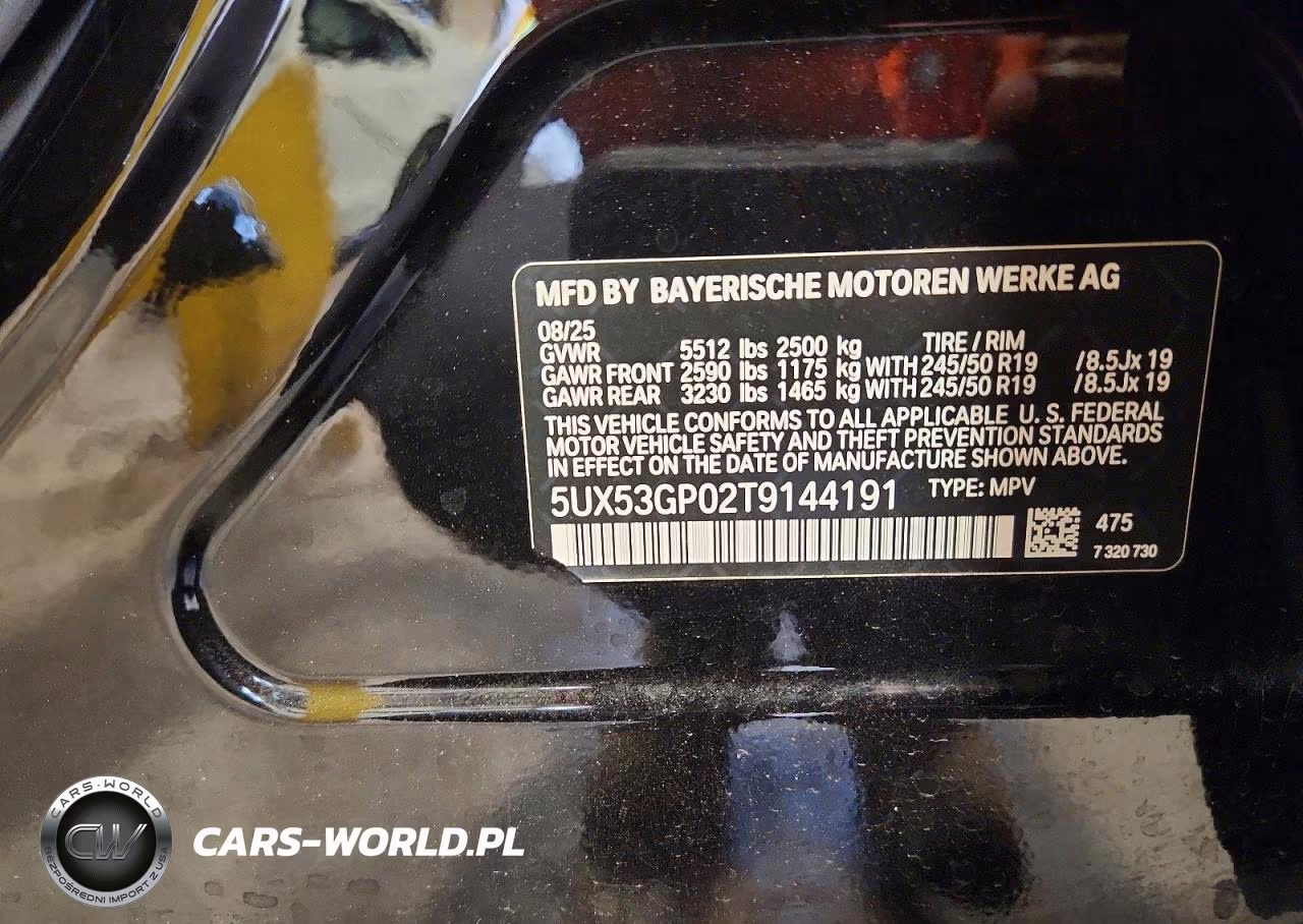 2026 BMW X3 30 xDrive VIN:5UX53GP02T9144191 - 13