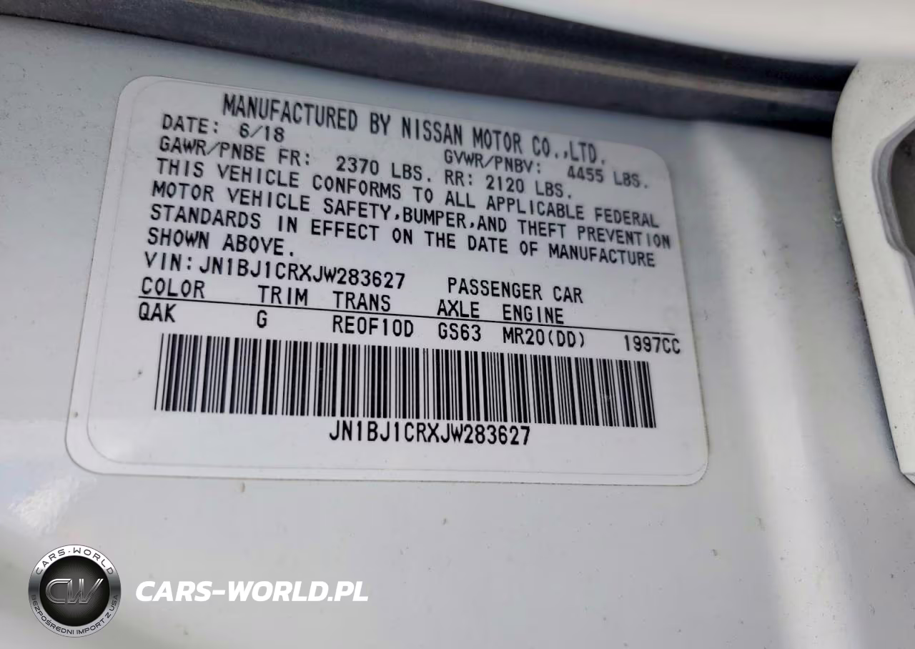 2018 Nissan Rogue Sport S VIN:JN1BJ1CRXJW283627 - 13