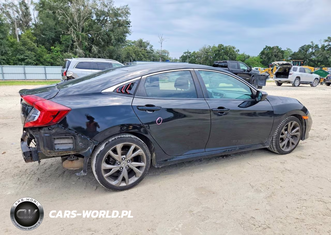 2019 Honda Civic Sport VIN:2HGFC2F89KH567320 - 3